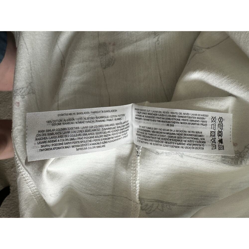 NWOT Primark Cares 100% Cotton Crewneck T-shirt Micro Landmarks T-shirt 2XL - Picture 6 of 7